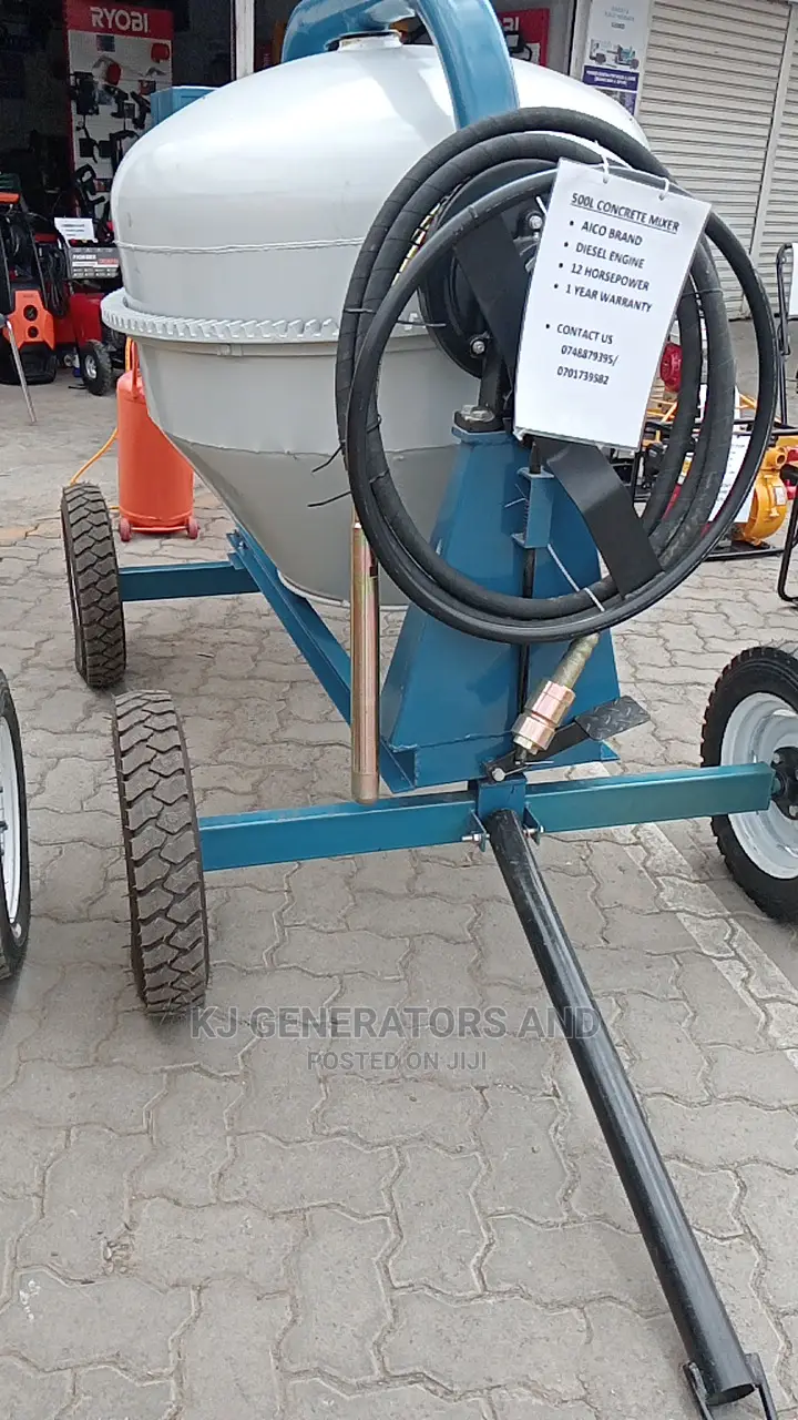 Concrete Mixer With 500 Litres Now Available