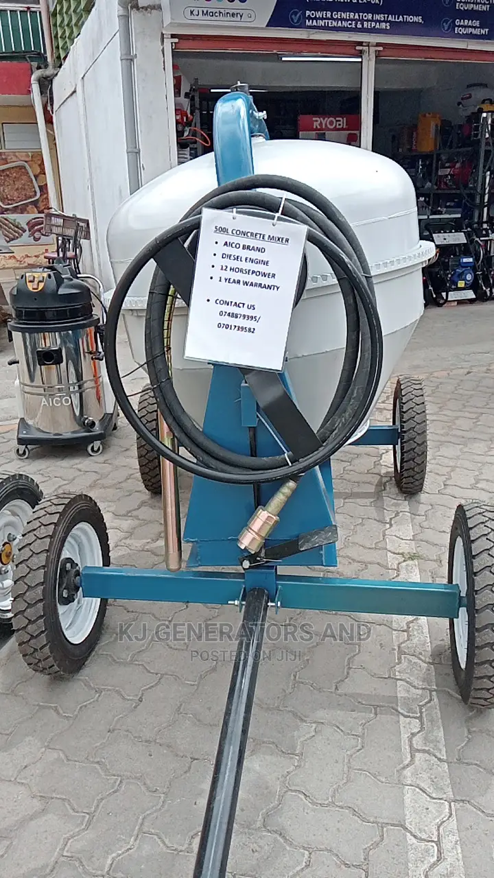 Concrete Mixer With 500 Litres Now Available