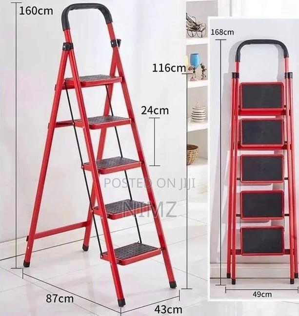 Step Ladder Steel Ladder Foldable 5 Steps - main view