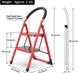 Step Ladder Steel Ladder Foldable 2 Steps Premium - main view