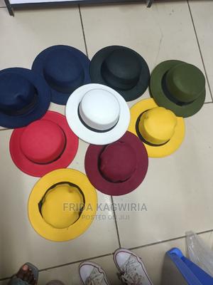 Flat Top Fedora Hats Available KSH 599 - main view