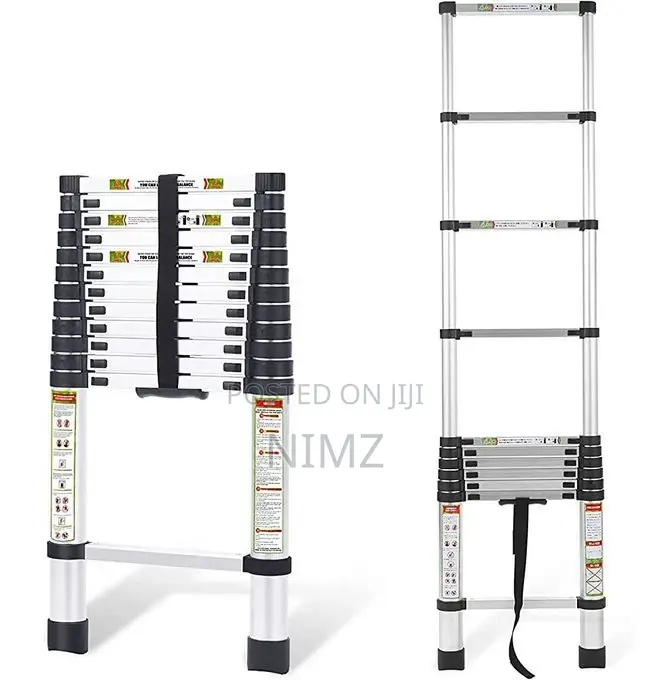4.4m Telescopic Ladder Aluminum Extension Multi-Purpose