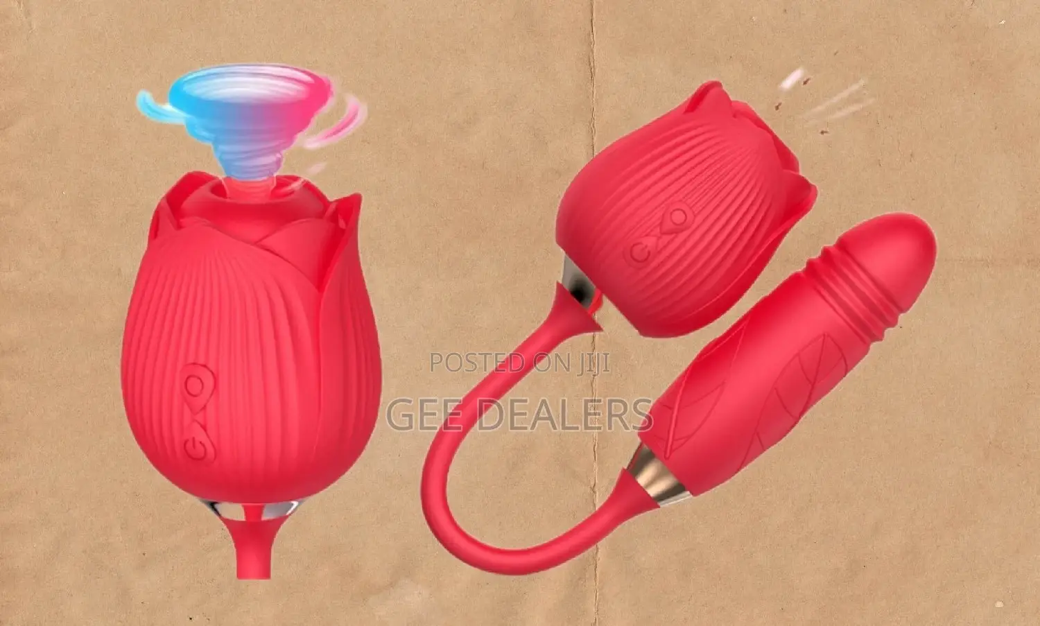 The Rose G-Spot Clitoris Sucking and Thrusting Dildo