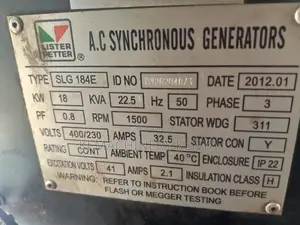 Lister Petter 15kva Generator