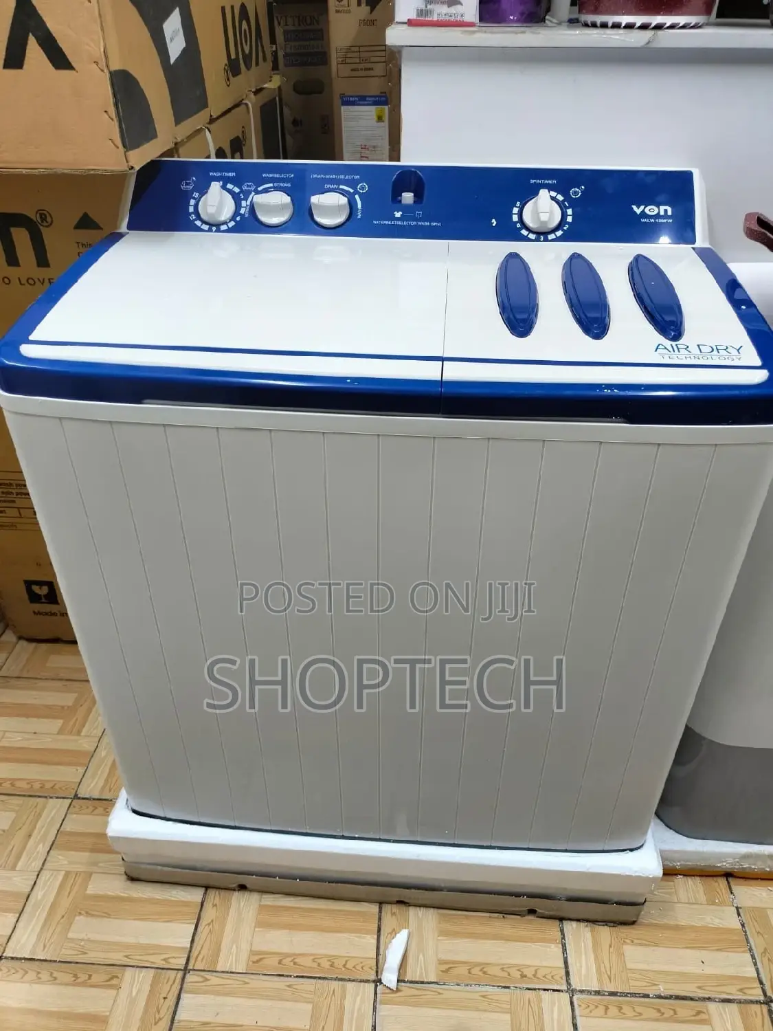Von 12kgs Twin Tub Washing Machine