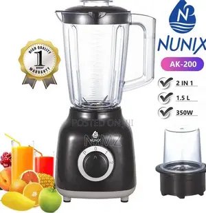 Nunix 2 in 1 Blender With Grinding Machine 1.5 LTRS AK-200