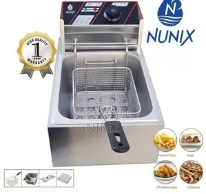 Nunix Commercial Stainless Steel Electric Deep Fryer 6 Litre
