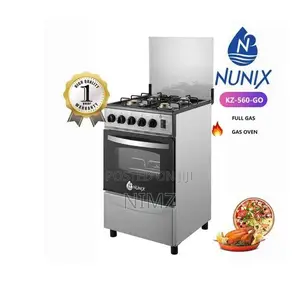 Nunix Free Standing 4 Gas Burner Cooker With Oven