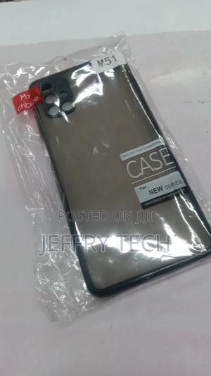 Back Cover for Samsung Galaxy M51 Smoke Translucent Shock Pr - thumbnail 2
