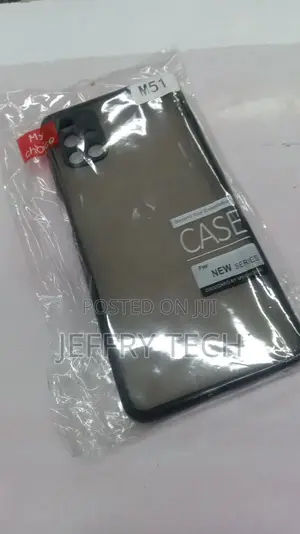 Back Cover for Samsung Galaxy M51 Smoke Translucent Shock Pr