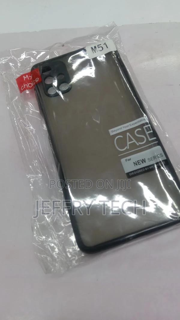 Back Cover for Samsung Galaxy M51 Smoke Translucent Shock Pr - thumbnail 3