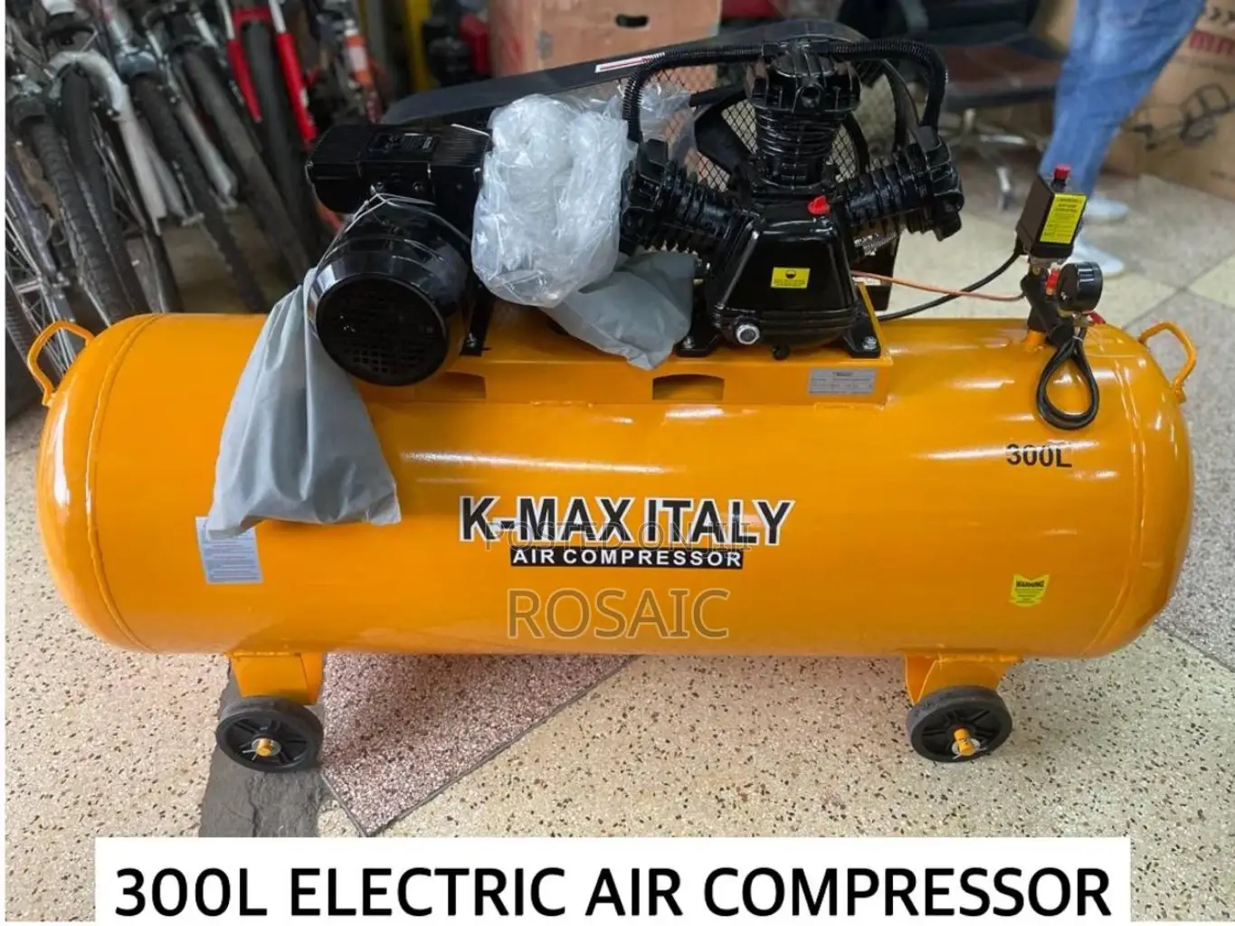 300L Electric Air Compressor 3 Piston 4HP