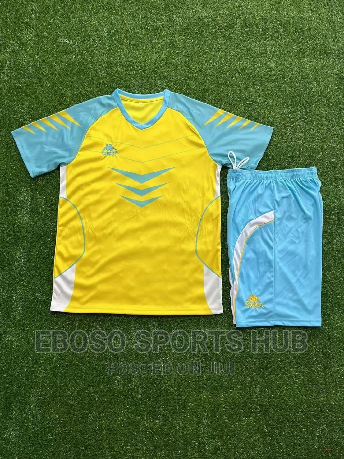 Yellow Kappa Football Jersey