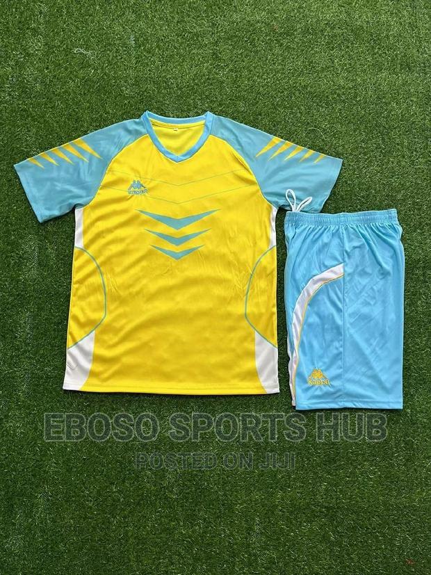Yellow Kappa Football Jersey - main view