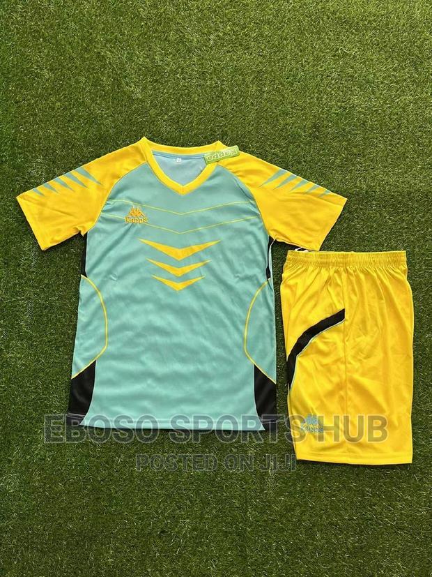 Yellow Kappa Football Jersey - thumbnail 3