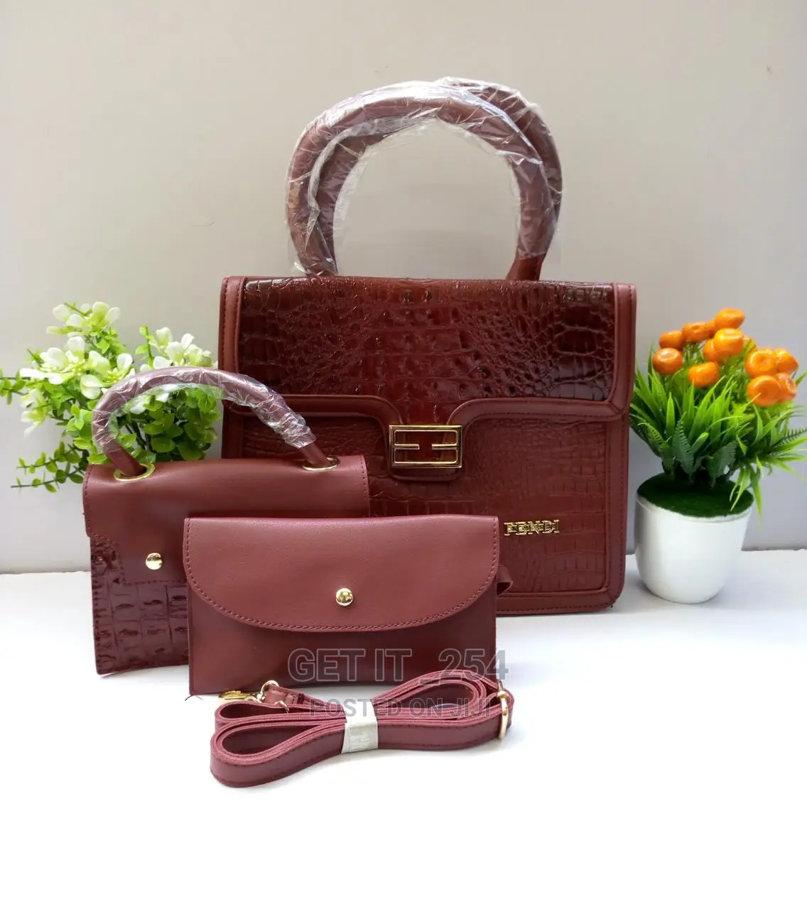 Durable Original Quality Leather 3in1 (Designer) Hand Bags