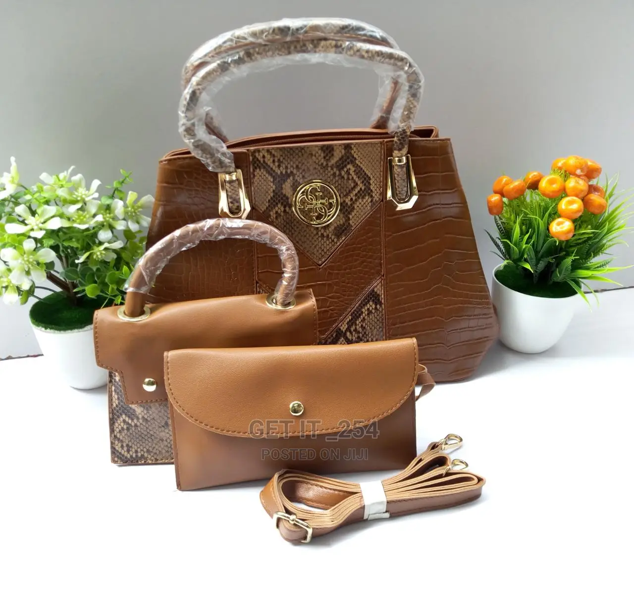 Durable Original Quality Leather 3in1 (Designer) Hand Bags