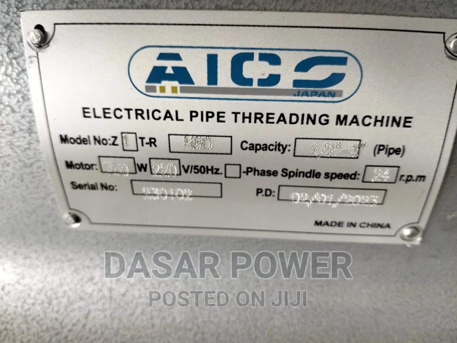 3inch Pipe Threader
