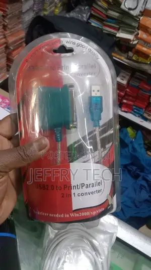 USB 2.0 Print/Parallel 2 in 1 Converter(Blue)