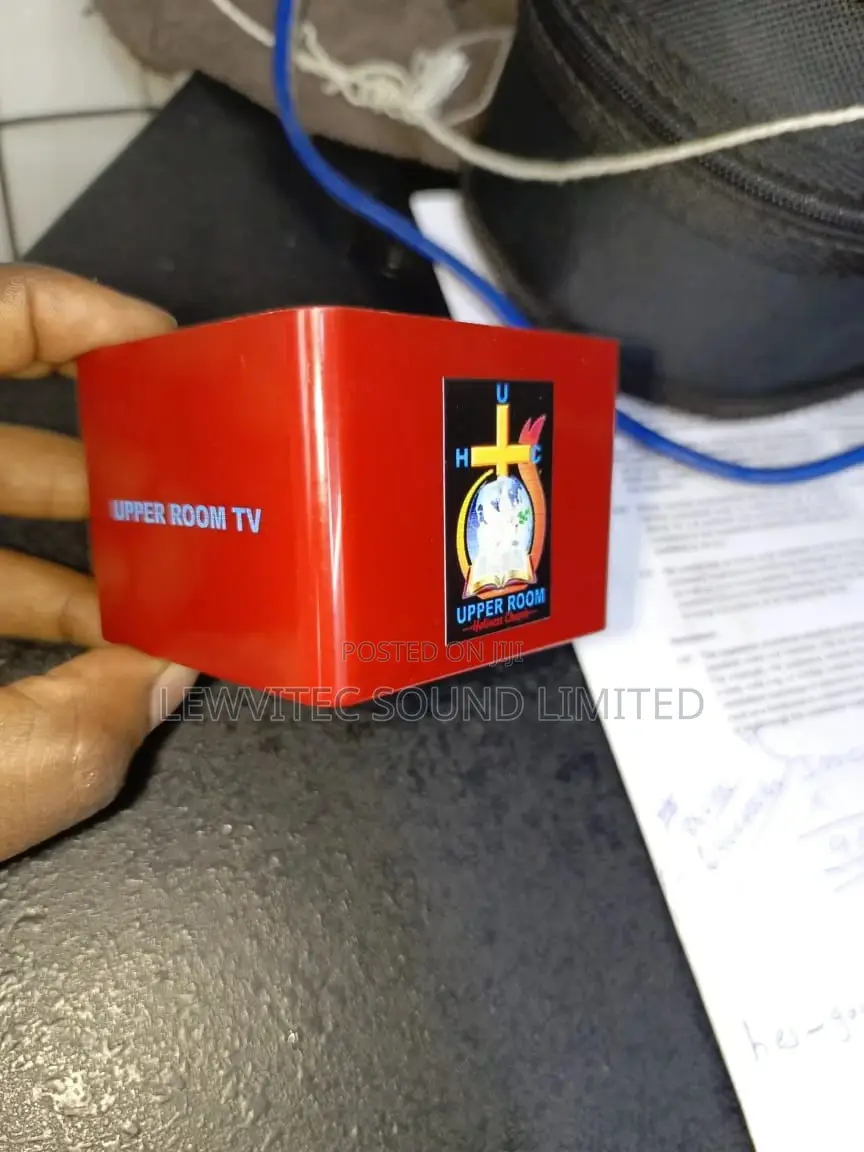 Branded Microphone Flag