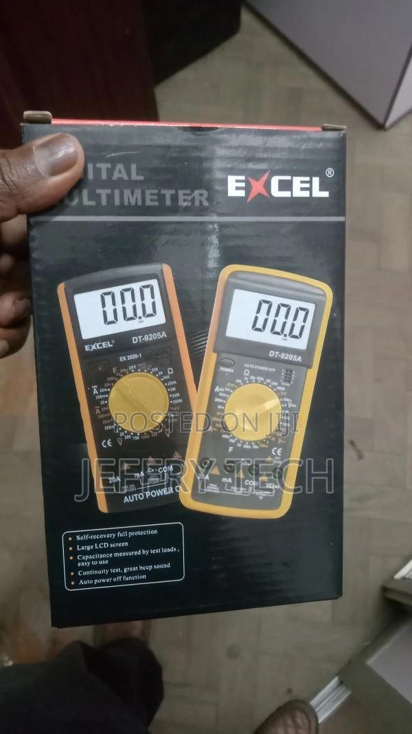 Digital Multimeter Excel DT9205A, Yellow/Black - main view