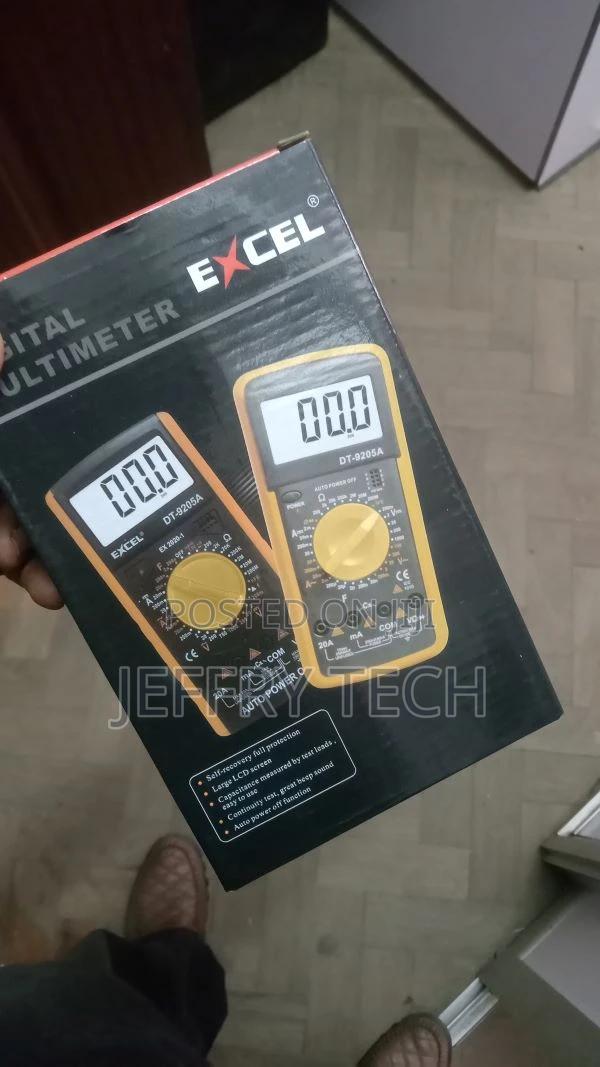 Digital Multimeter Excel DT9205A, Yellow/Black - thumbnail 3