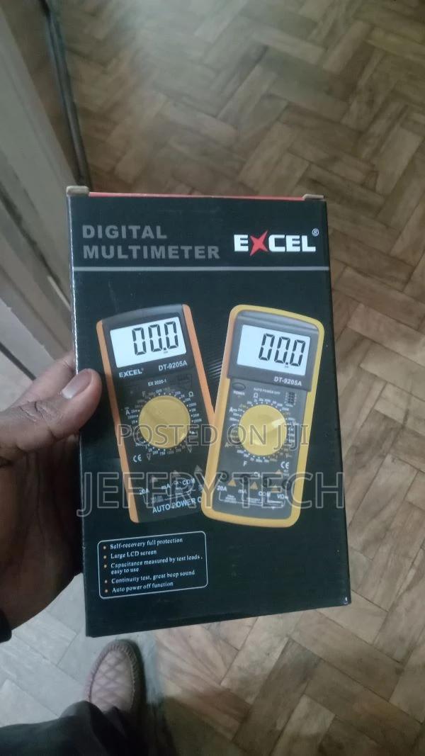 Digital Multimeter Excel DT9205A, Yellow/Black - thumbnail 4