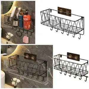 No Drill Bathroom Shelf Rack Organizer
Colour:Gold