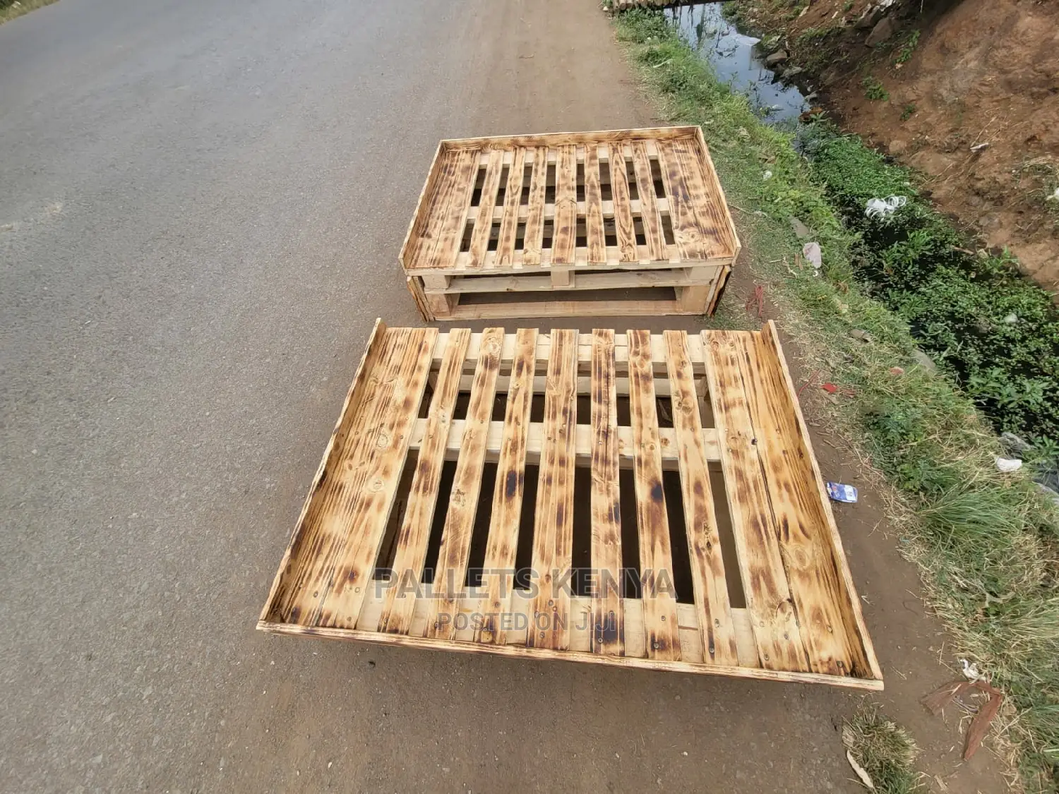 Wooden Pallet Bed- 4*6(Wcg)