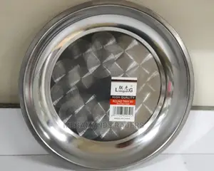 12pc Stainless Steel Plates/School Plates/Hotels Plates