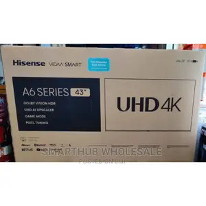 *Hisense 43" Uhd Frameless Tv A6 East Africa Warranty