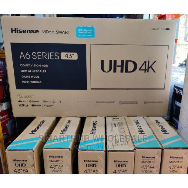 *Hisense 43" Uhd Frameless Tv A6 East Africa Warranty - thumbnail 2