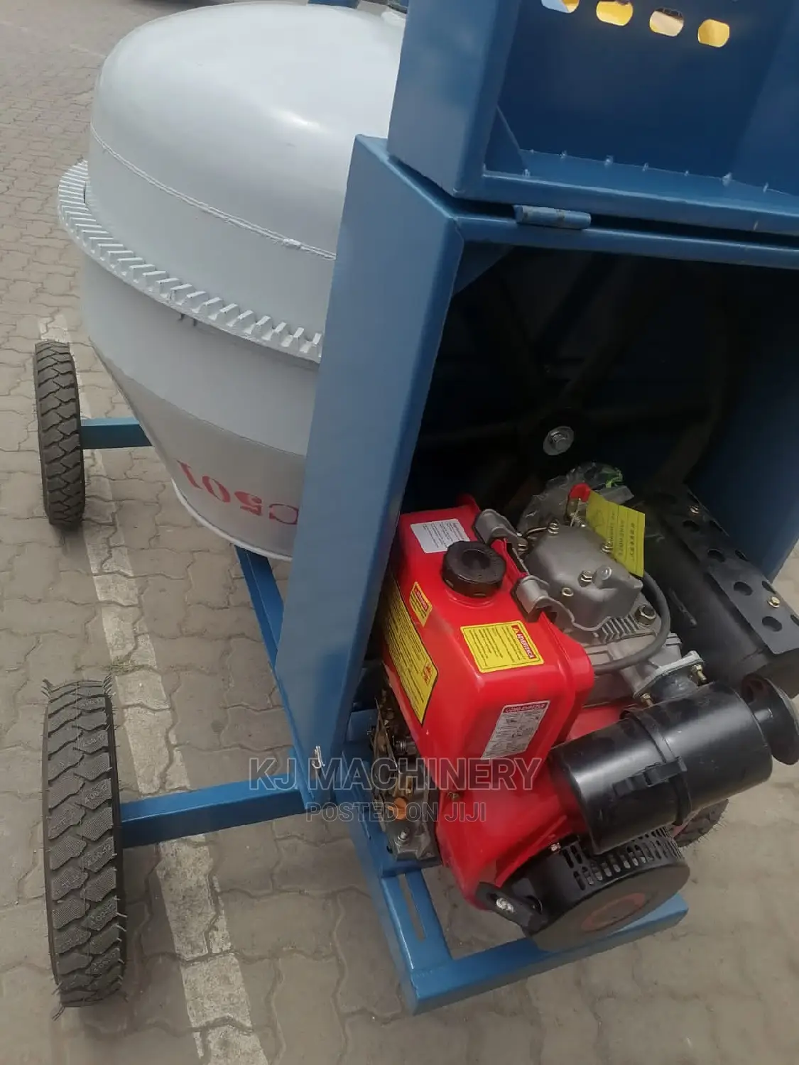 Aico Concrete Mixer-500litres-Diesel Engine-Pullstart Option