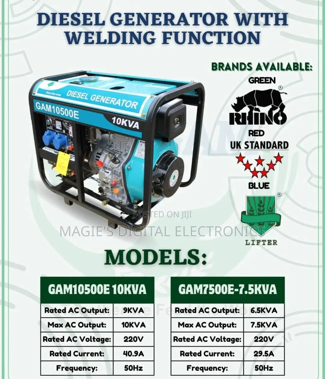 Welding Generator 10kva