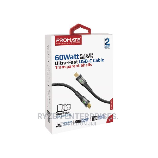 60w Power Delivery Ultra-fast Usb-c Cable Promate