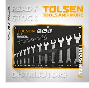 Tolsen Double Open End Spanner Set 12 Pieces