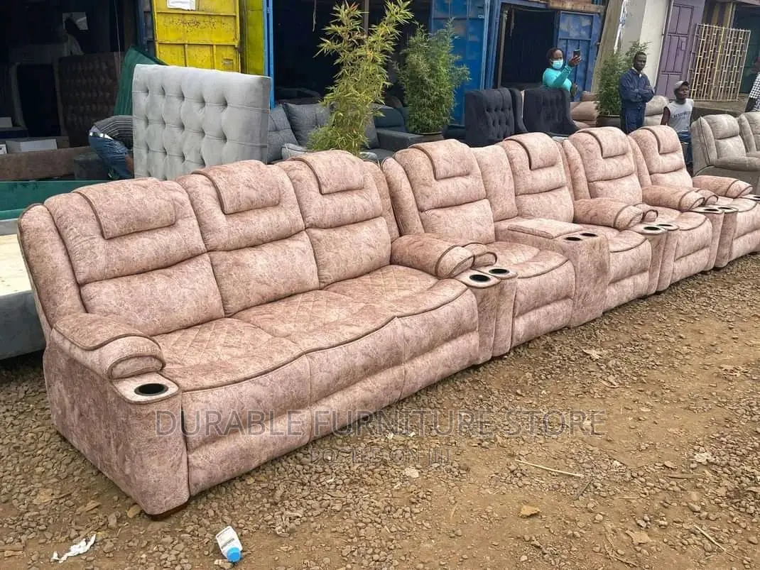 7 Seater Semi Recliner Sofa