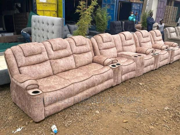 7 Seater Semi Recliner Sofa