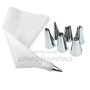 Icing Piping Bag With Metalic Nozzles