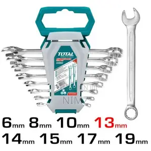 QUALITY TOTAL 8pcs Combination Spanner Set