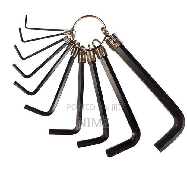 10pc Hexagon Allen Keys Wrench Set Hex Keys Spanner Holder - main view