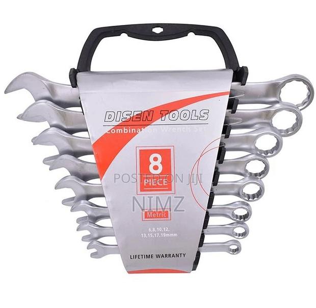 8pcs Combination Wrench Set Open Box Spanner (6-17mm)