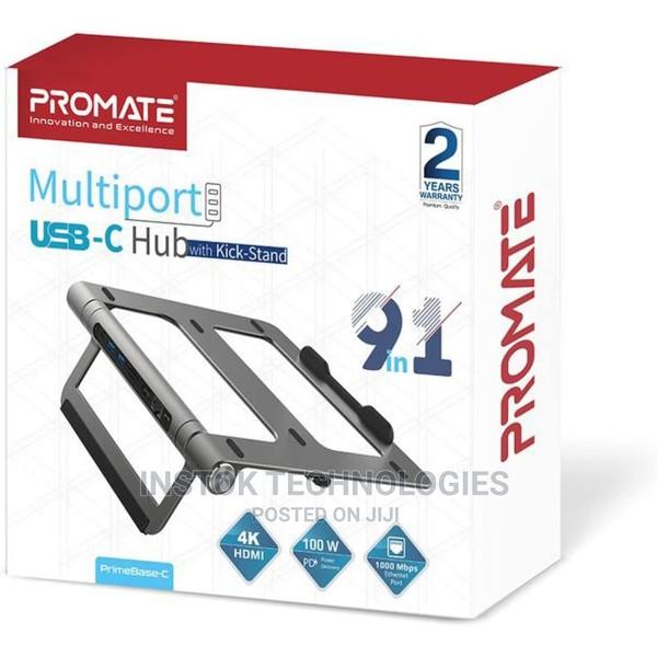 Promate Primebase-C 9-in-1 Multiport USB-C Hub With Laptop S - main view