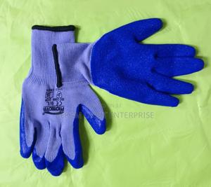 Latex Coated Construction Diamond Grip Gloves - main view