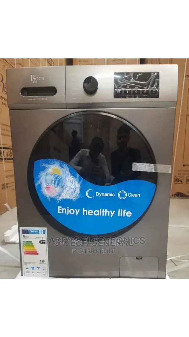 Roch 8kg Fully Automatic Washing Machine -silver