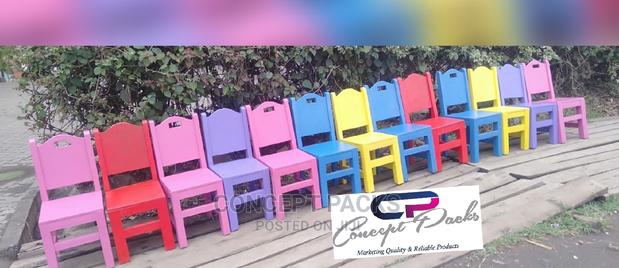 Wooden Kindergarten Chairs. Assorted Colours Available - thumbnail 3