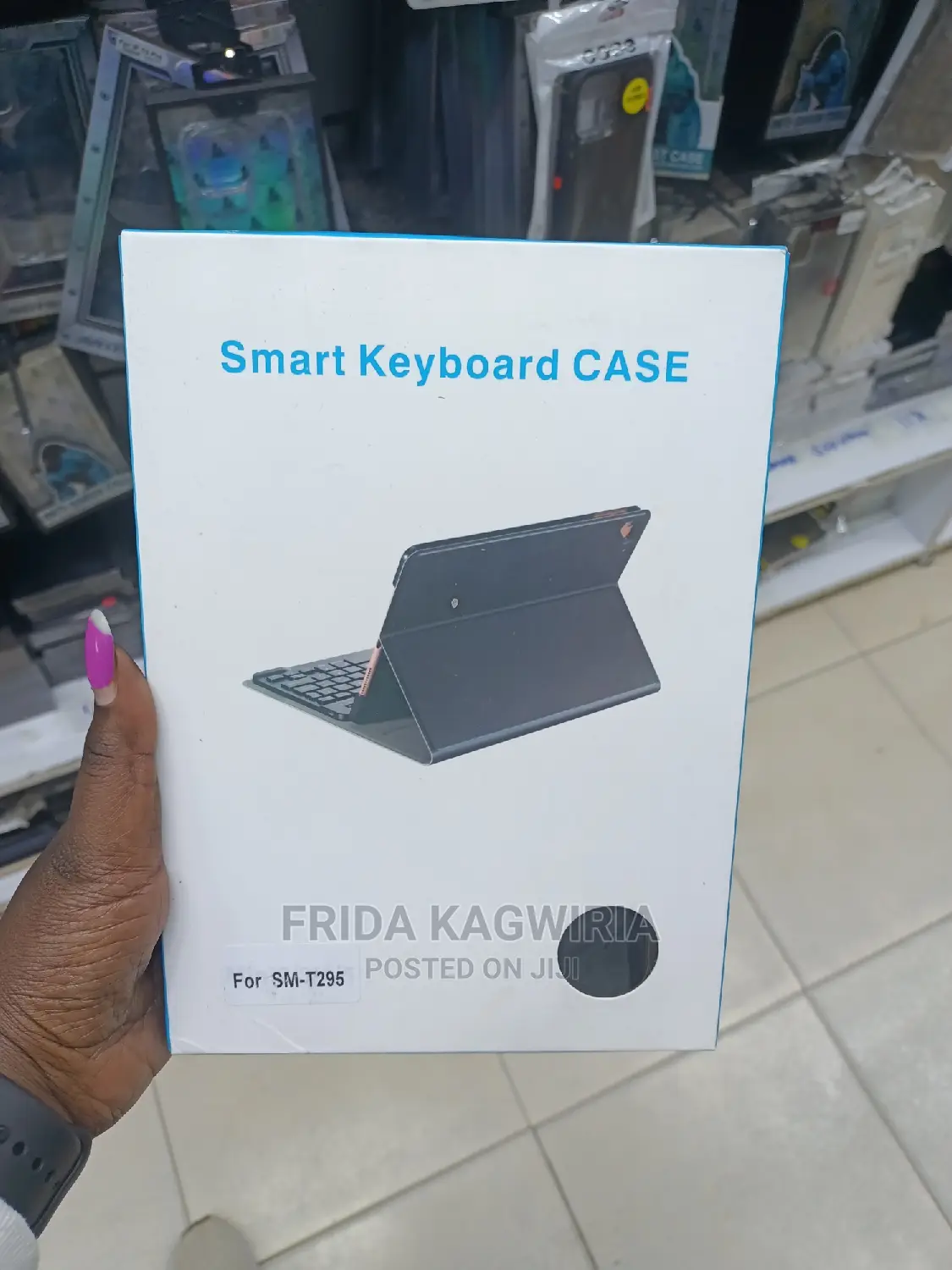 Smart Keyboard Case For Samsung T 295 Tablet