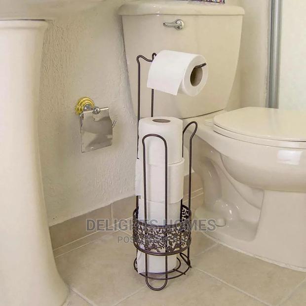 Toilet Paper Roll Stand With Holder