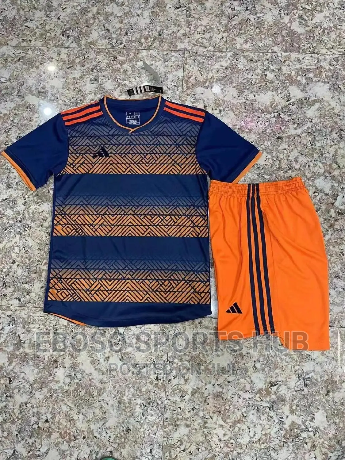 Orange Adidas Football Uniform