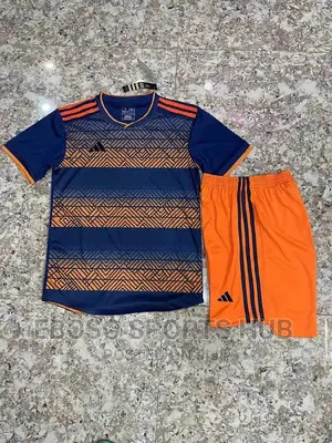Orange Adidas Football Uniform